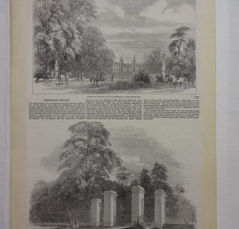 Kensington Gardens – The Coalbrookdale Gates, Rotten Row / New Gates, Bayswater Road