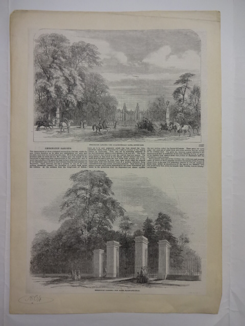 Kensington Gardens – The Coalbrookdale Gates, Rotten Row / New Gates, Bayswater Road