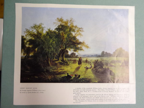 Sunset Harvest Scene