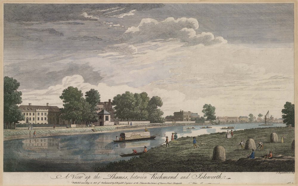 A View up the Thames between Richmond and Isleworth