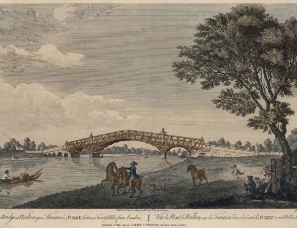 A View of the Bridge at Walton-upon-Thames in Surry