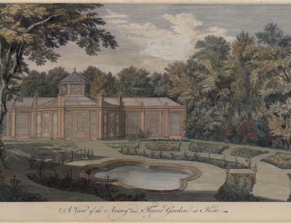 A View of the Aviary and Flower Garden, at Kew