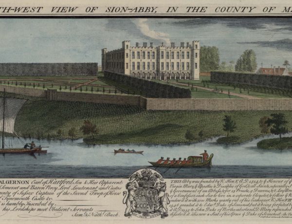 The South-West View of Sion-Abby, in the County of Middlesex