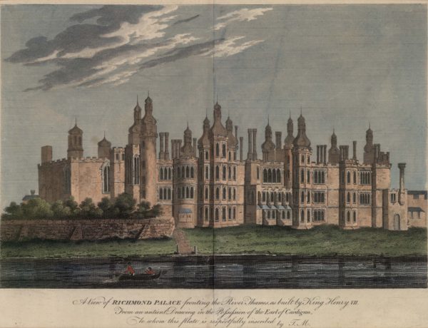 A View of Richmond Palace fronting the River Thames