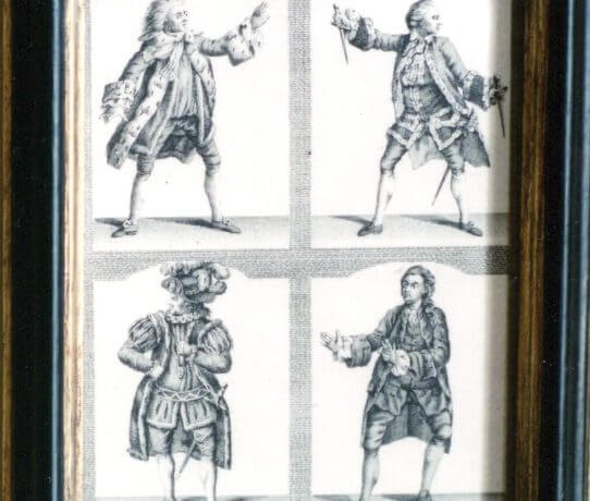 Mr. Garrick in four of his Principal Tragic Characters