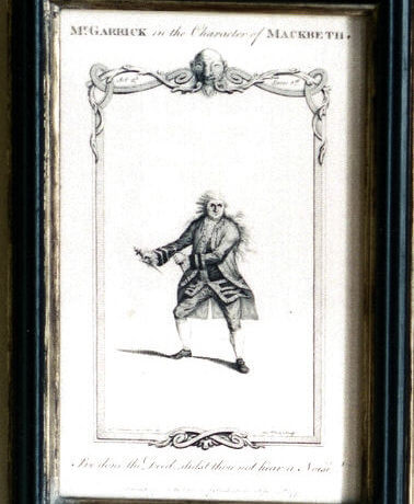 Mr Garrick in the character of Mackbeth