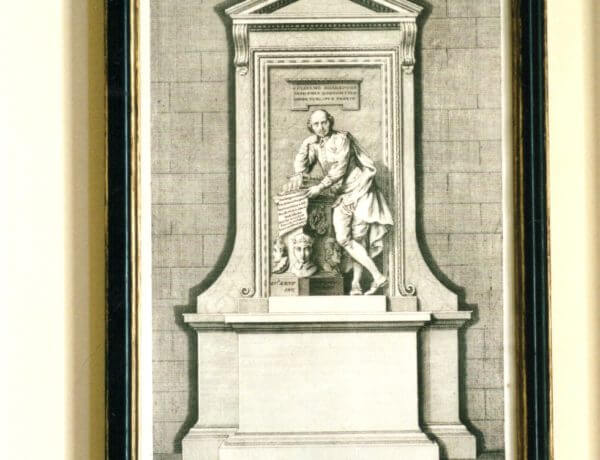 The Shakepeare monument at Westminster Abbey