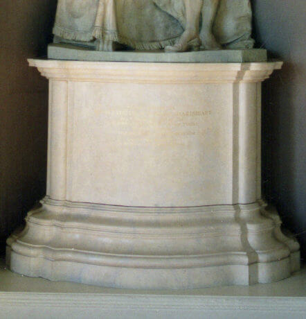 Scagliola Plinth for Roubiliac’s Statue of Shakespeare